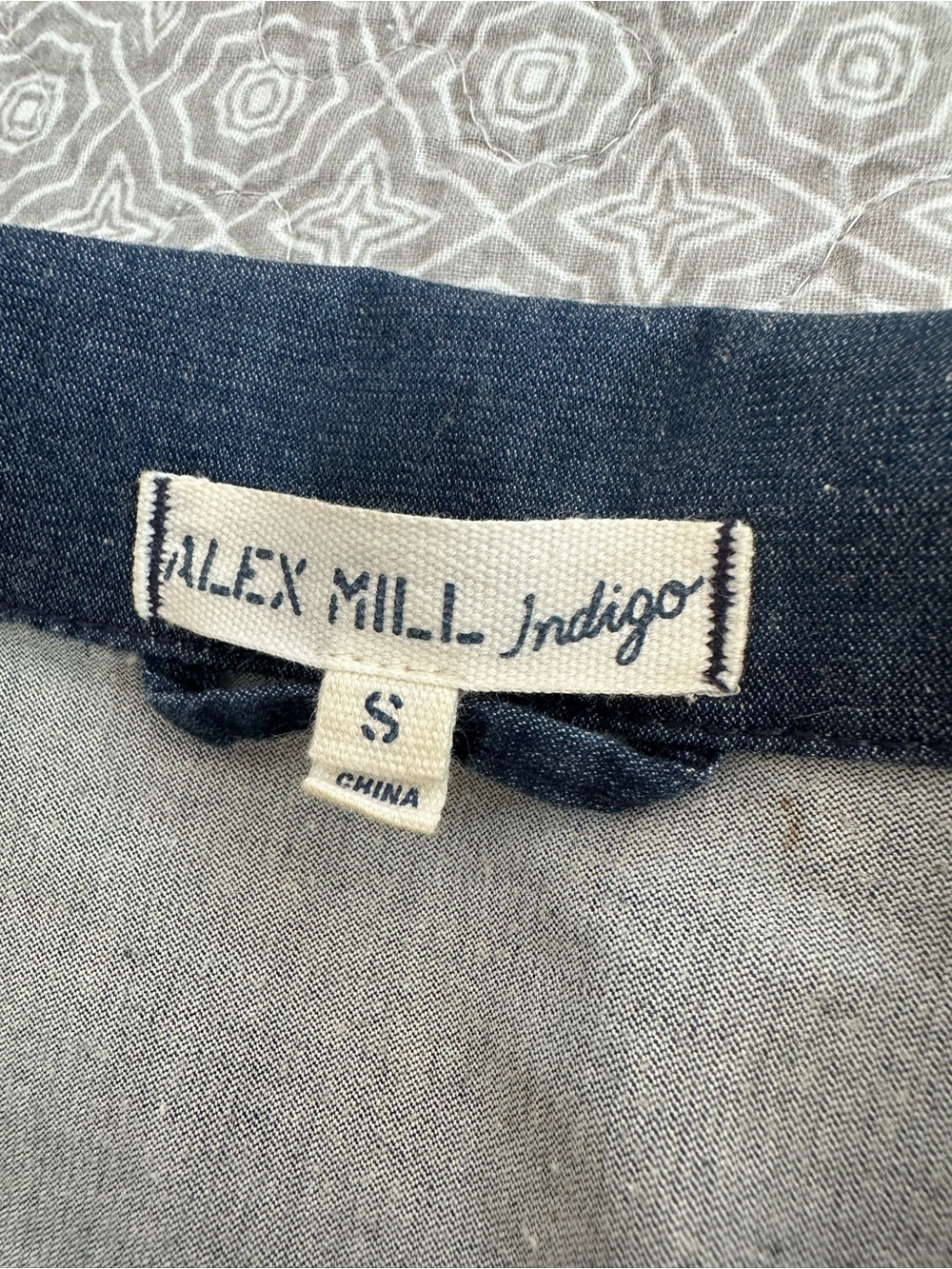 ALEX MILL Indigo Women’s Standard Jumpsuit Dark Blue Indigo Cotton Size S - Picture 8 of 16